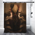 Scary Clown Print Shower Curtain