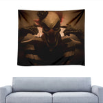 Scary Clown Print Tapestry