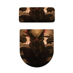 Scary Clown Print Toilet Lid And Tank Cover Set