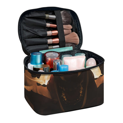 Scary Clown Print Travel Makeup Bag