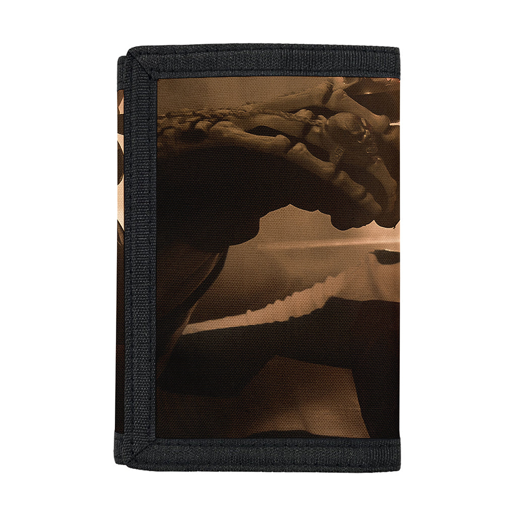 Scary Clown Print Trifold Wallet