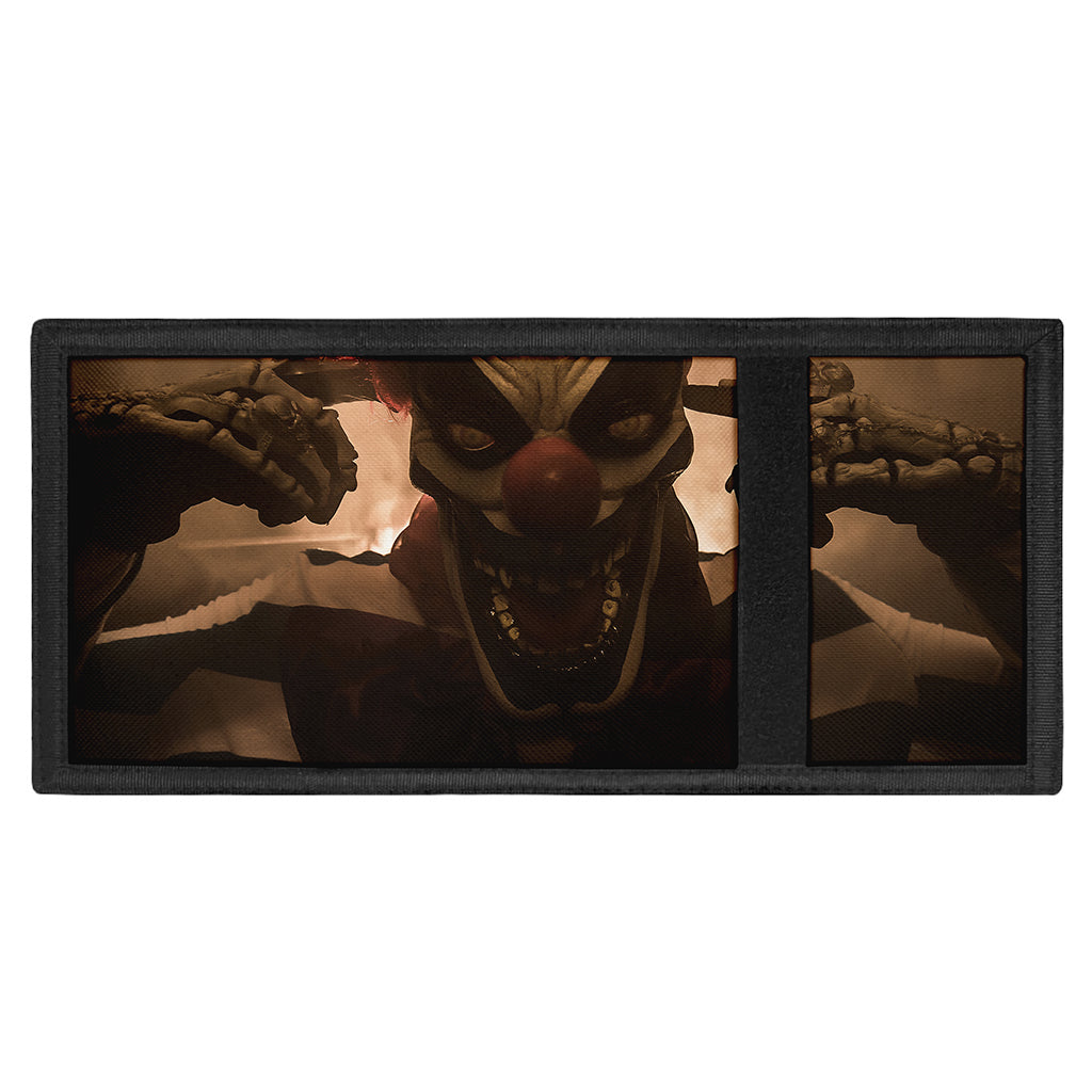 Scary Clown Print Trifold Wallet