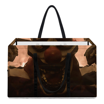 Scary Clown Print Utility Tote Bag