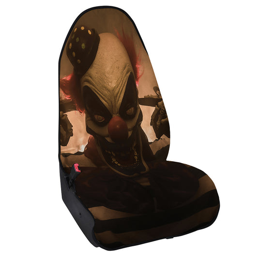Scary Clown Print Waterproof Car Seat Cover