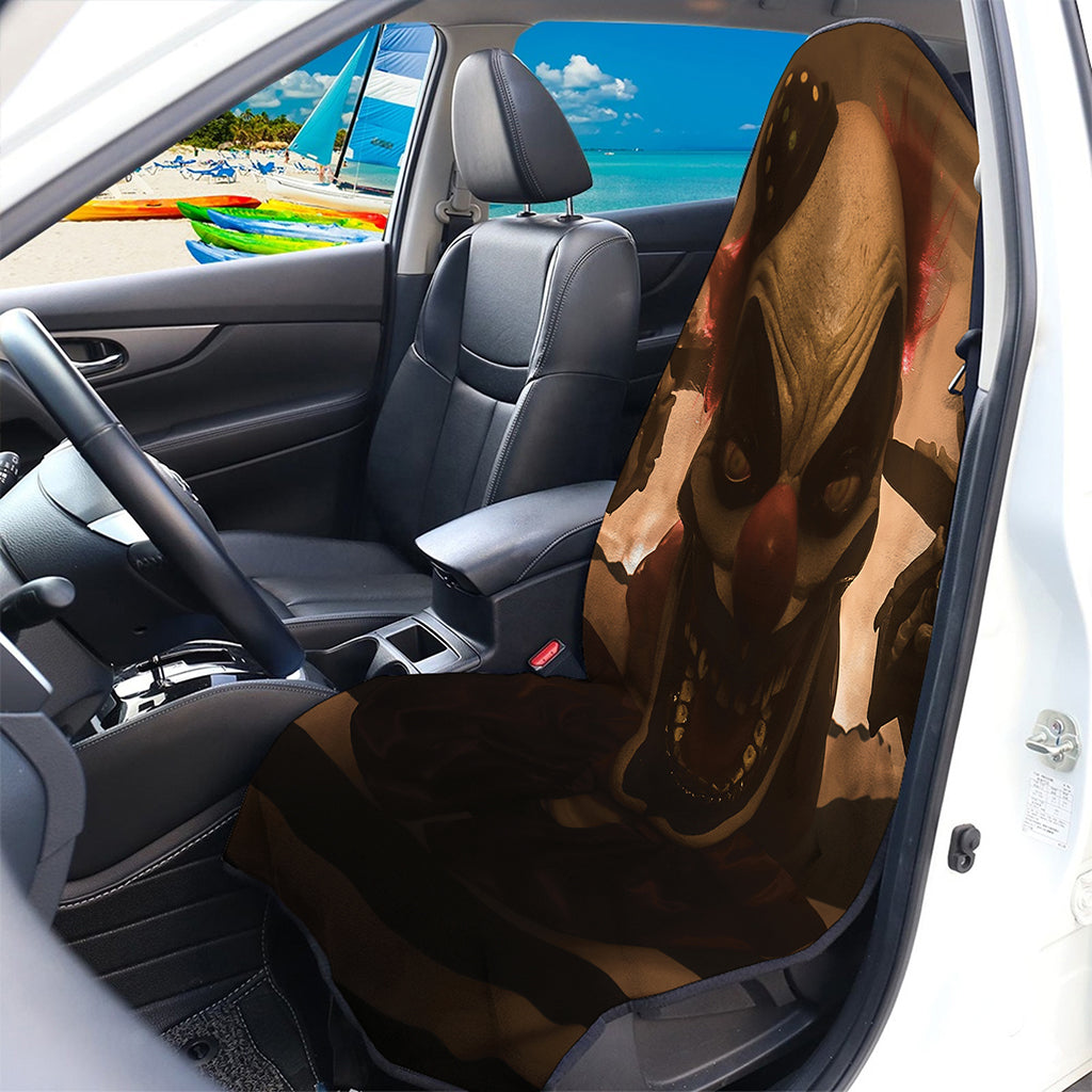 Scary Clown Print Waterproof Car Seat Cover