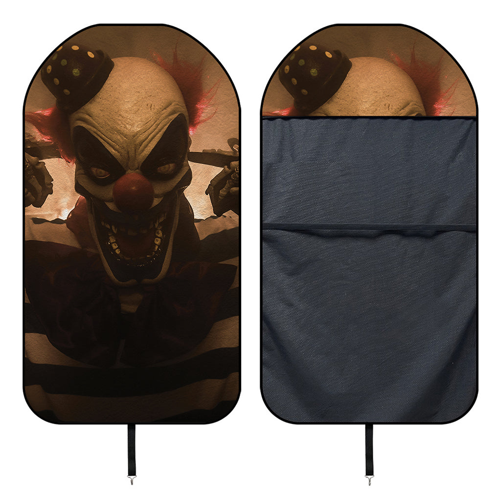 Scary Clown Print Waterproof Car Seat Cover