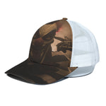 Scary Clown Print White Mesh Trucker Cap