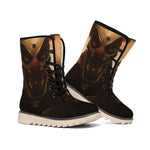 Scary Clown Print Winter Boots