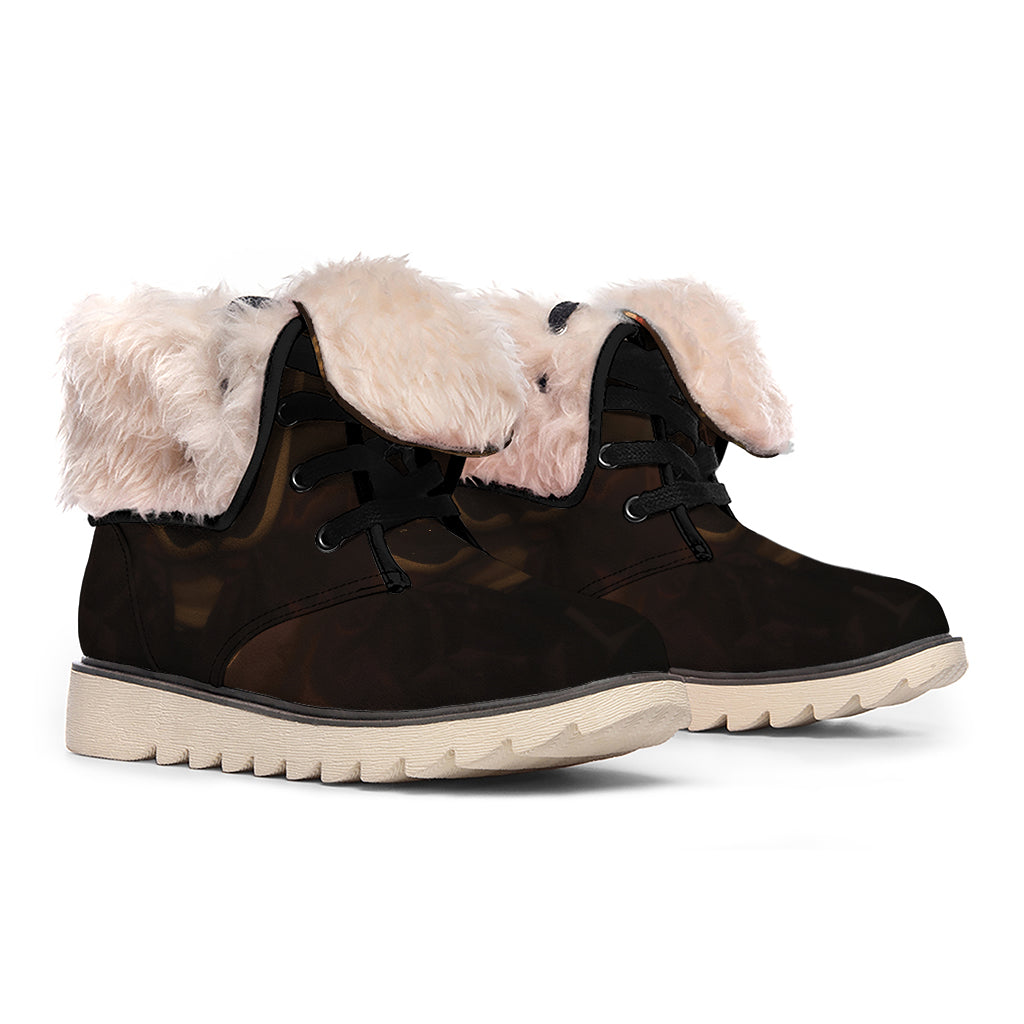 Scary Clown Print Winter Boots