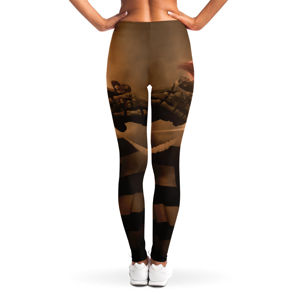 Scary Clown Print Women's Leggings
