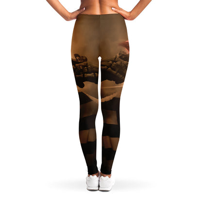 Scary Clown Print Women's Leggings