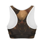 Scary Clown Print Women's Sports Bra