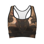 Scary Clown Print Women's Sports Bra