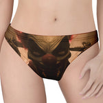 Scary Clown Print Women's Thong