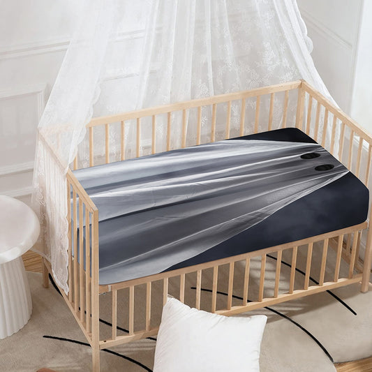 Scary Ghost 3D Print Baby Crib Sheet
