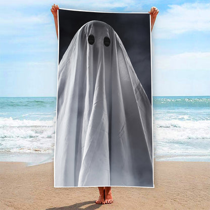 Scary Ghost 3D Print Beach Towel