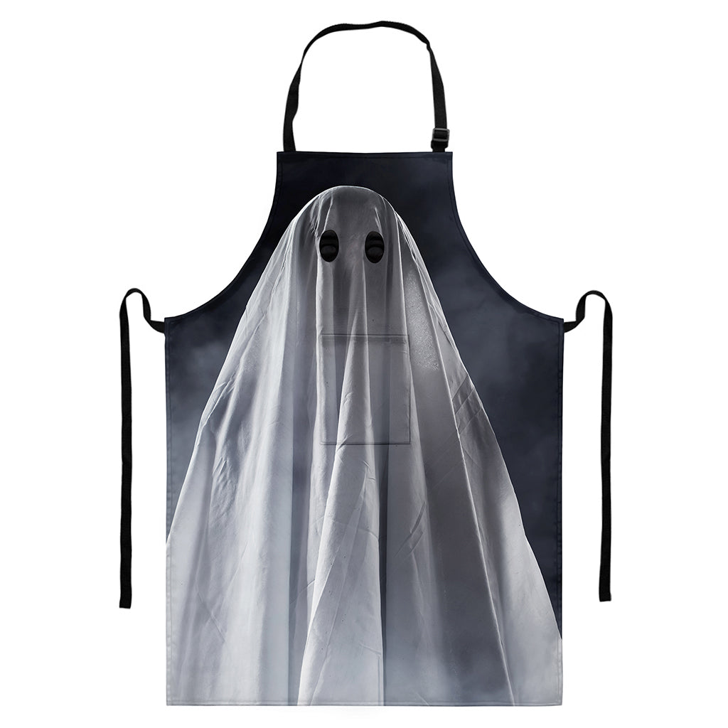 Scary Ghost 3D Print Bib Apron With Pocket