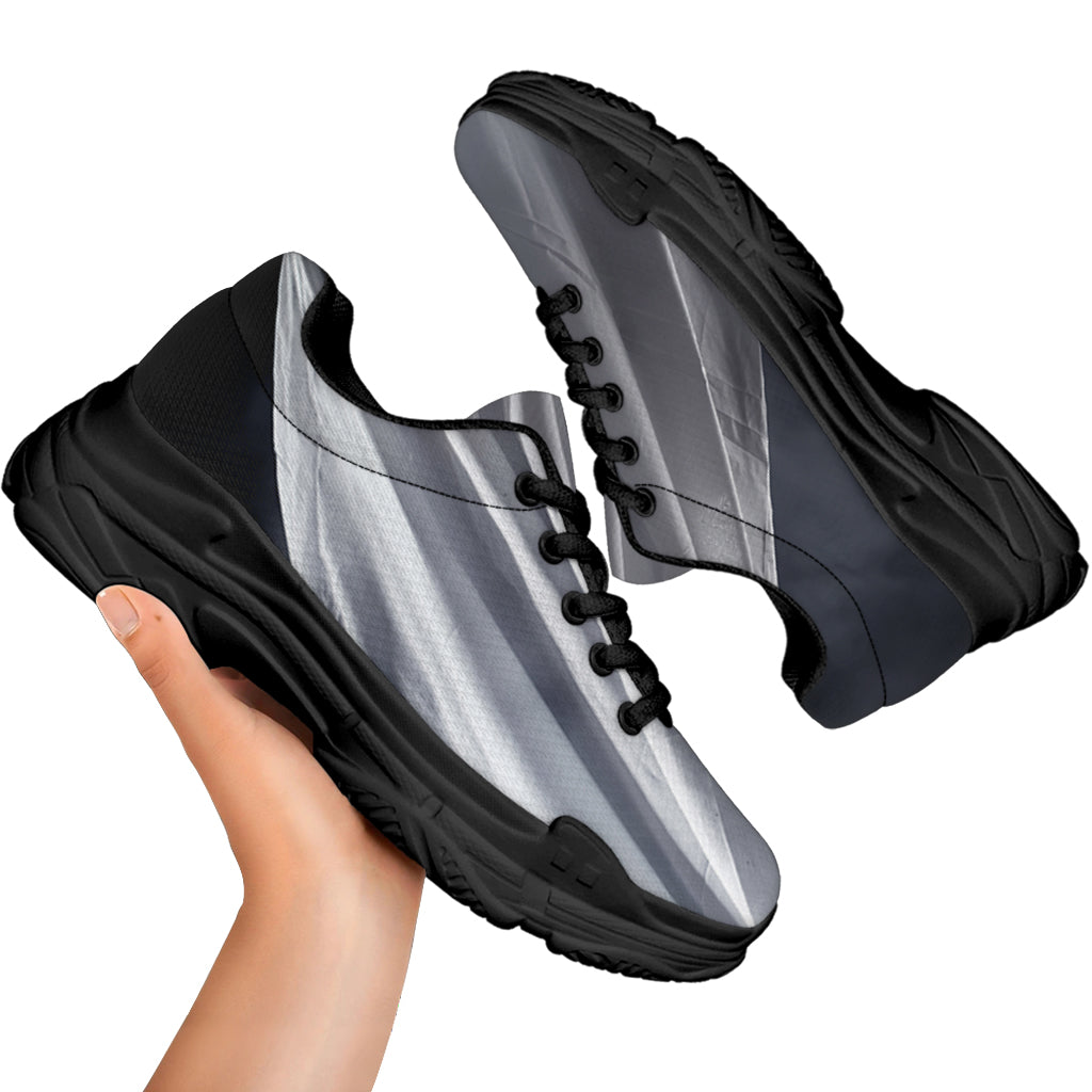 Scary Ghost 3D Print Black Chunky Shoes