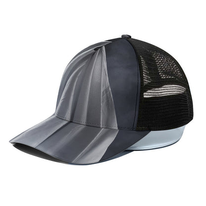 Scary Ghost 3D Print Black Mesh Trucker Cap