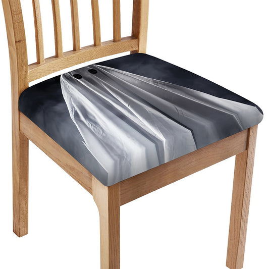 Scary Ghost 3D Print Chair Cushion Cover