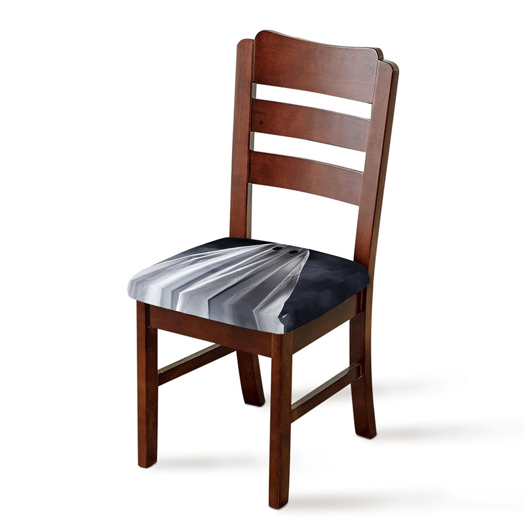 Scary Ghost 3D Print Chair Cushion Cover