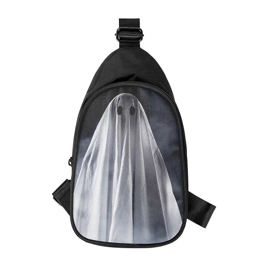 Scary Ghost 3D Print Chest Bag