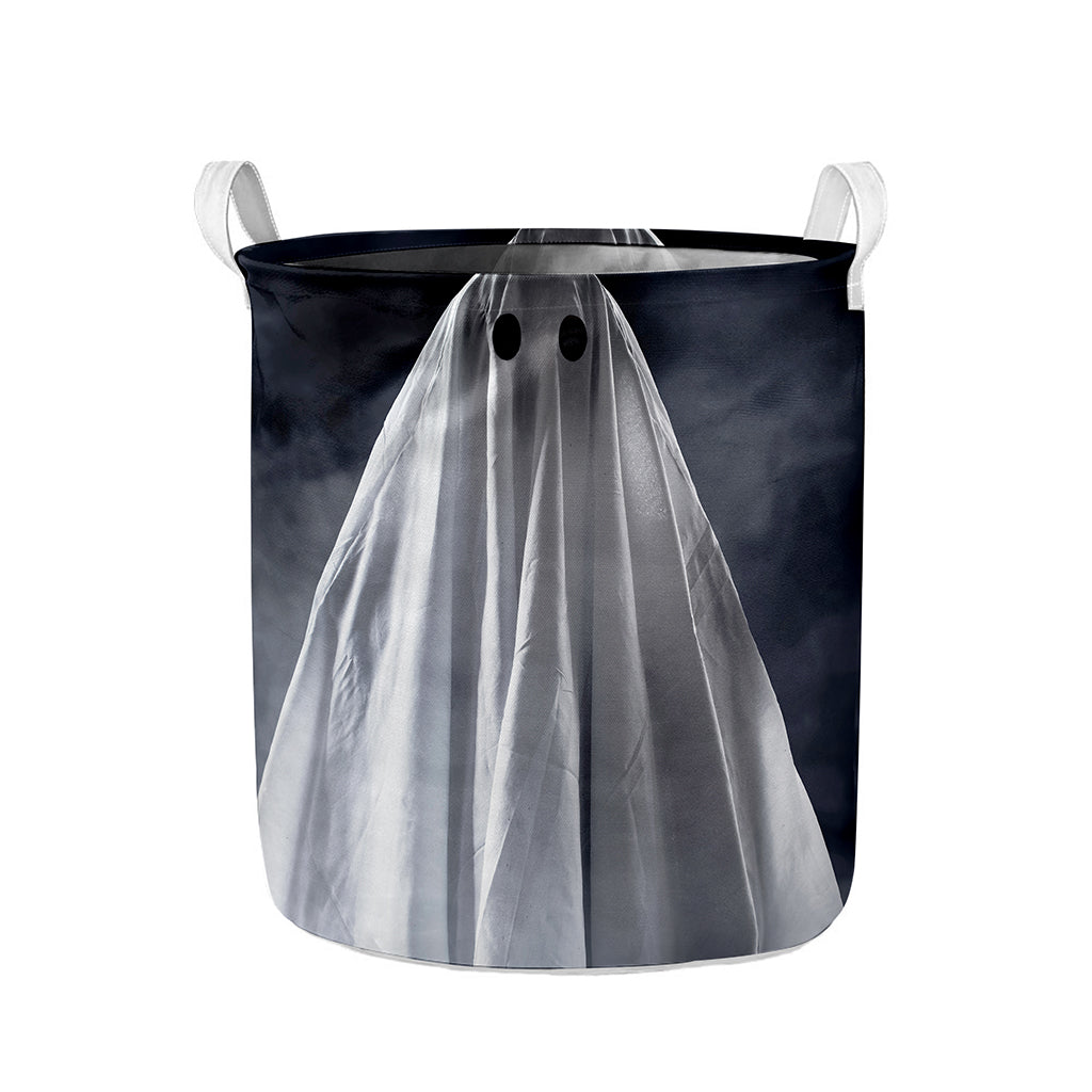 Scary Ghost 3D Print Collapsible Laundry Basket
