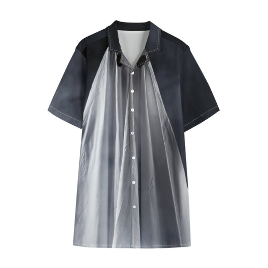 Scary Ghost 3D Print Cotton Hawaiian Shirt