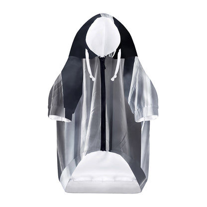 Scary Ghost 3D Print Dog Zip Up Hoodie