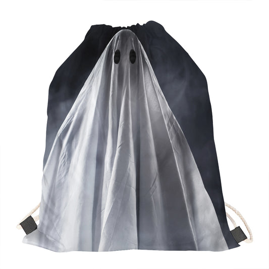 Scary Ghost 3D Print Drawstring Bag