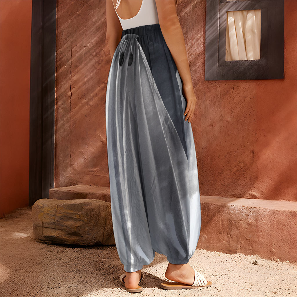 Scary Ghost 3D Print Harem Pants