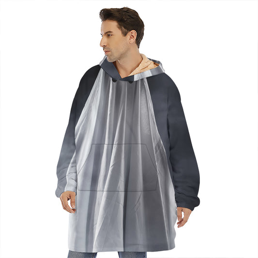 Scary Ghost 3D Print Hoodie Blanket