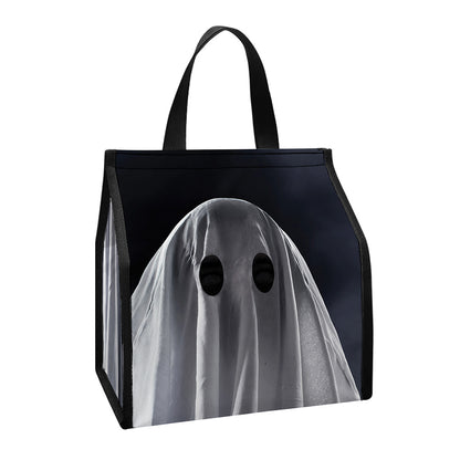 Scary Ghost 3D Print Insulated Lunch Tote