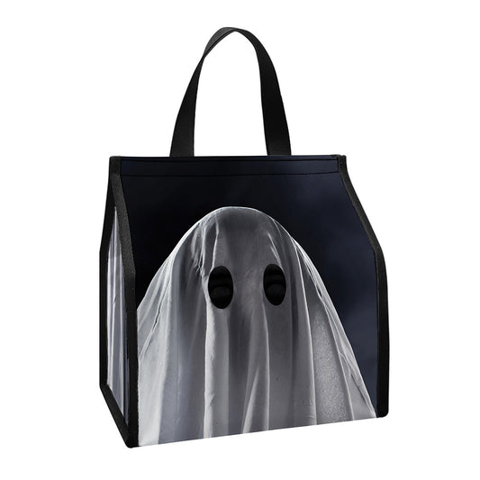 Scary Ghost 3D Print Insulated Lunch Tote