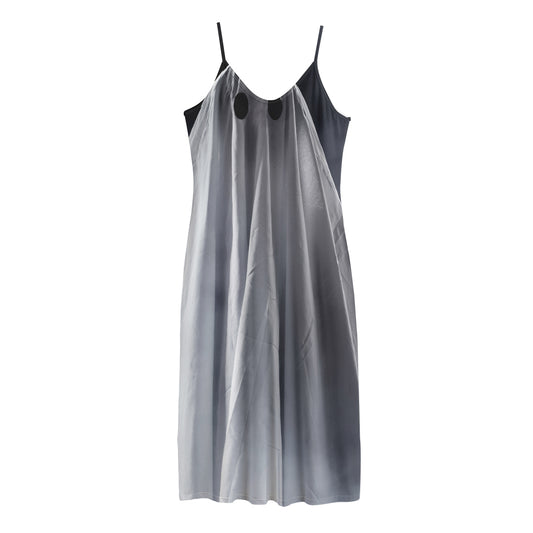 Scary Ghost 3D Print Jersey Midi Cami Dress