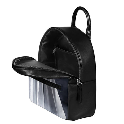 Scary Ghost 3D Print Leather Backpack