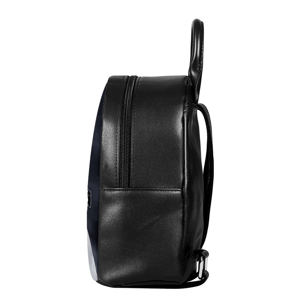 Scary Ghost 3D Print Leather Backpack