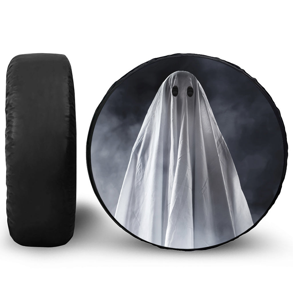 Scary Ghost 3D Print Leather Spare Tire Cover