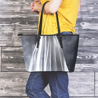 Scary Ghost 3D Print Leather Tote Bag