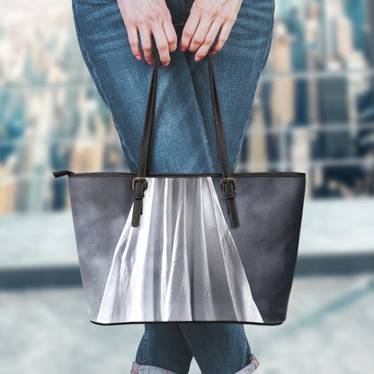 Scary Ghost 3D Print Leather Tote Bag