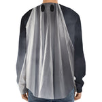 Scary Ghost 3D Print Long Sleeve Baseball Jersey