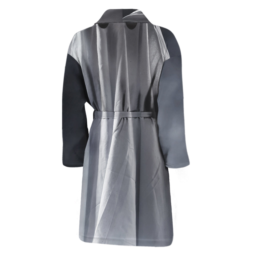 Scary Ghost 3D Print Men's Bathrobe