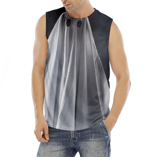 Scary Ghost 3D Print Men's Fitness Tank Top