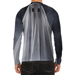 Scary Ghost 3D Print Men's Long Sleeve Rash Guard