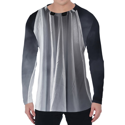Scary Ghost 3D Print Men's Long Sleeve T-Shirt