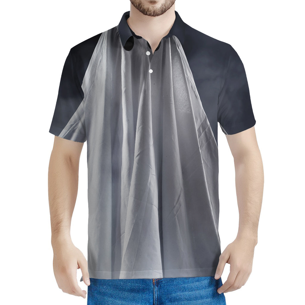 Scary Ghost 3D Print Men's Polo Shirt