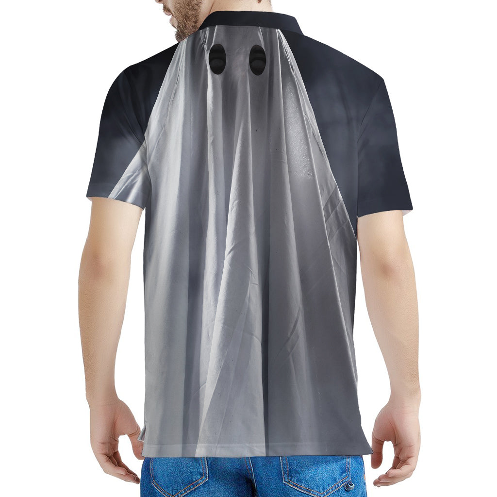 Scary Ghost 3D Print Men's Polo Shirt