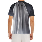 Scary Ghost 3D Print Men's Short Sleeve Rash Guard