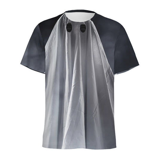 Scary Ghost 3D Print Men's Sports T-Shirt