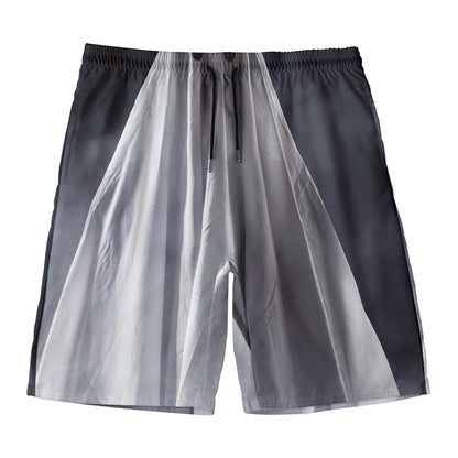 Scary Ghost 3D Print Men's Swim Trunks